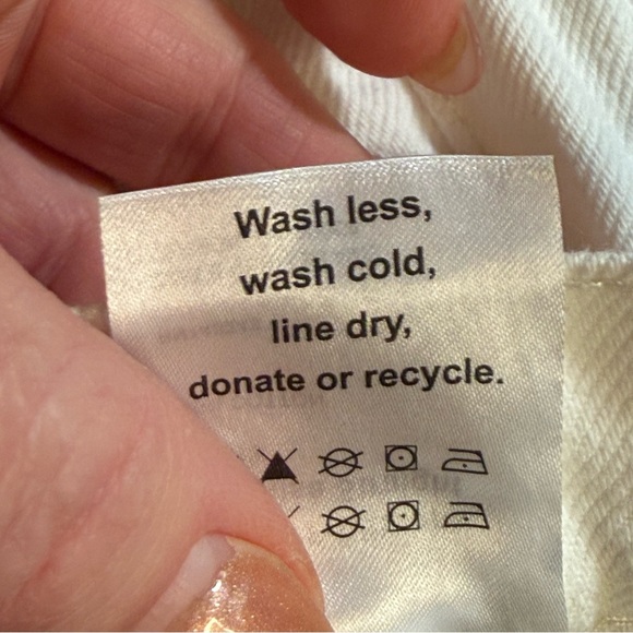 Reformation Cynthia Fruitloops embroidered jeans Vintage white size 23 cottage - Picture 9 of 13